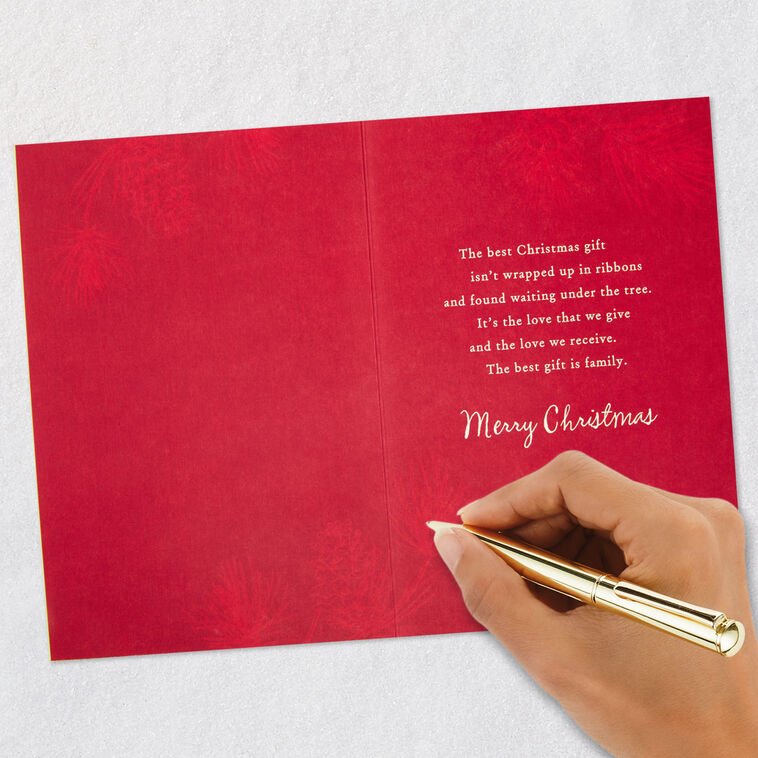 Family Is the Best Gift Christmas Card for Son and Daughter-in-Law, , large image number 6