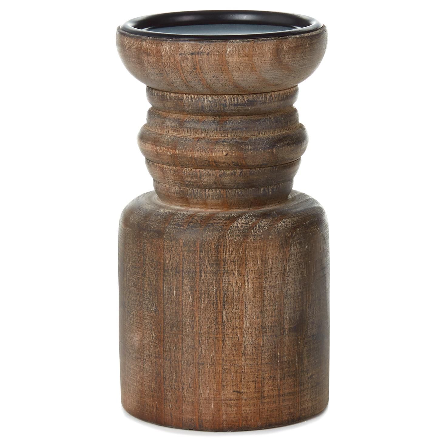 Large Wood Pillar Candle Holder 9 Candles Hallmark