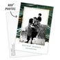 Elegant Evergreen Marble Flat Holiday Photo Card, , large image number 3