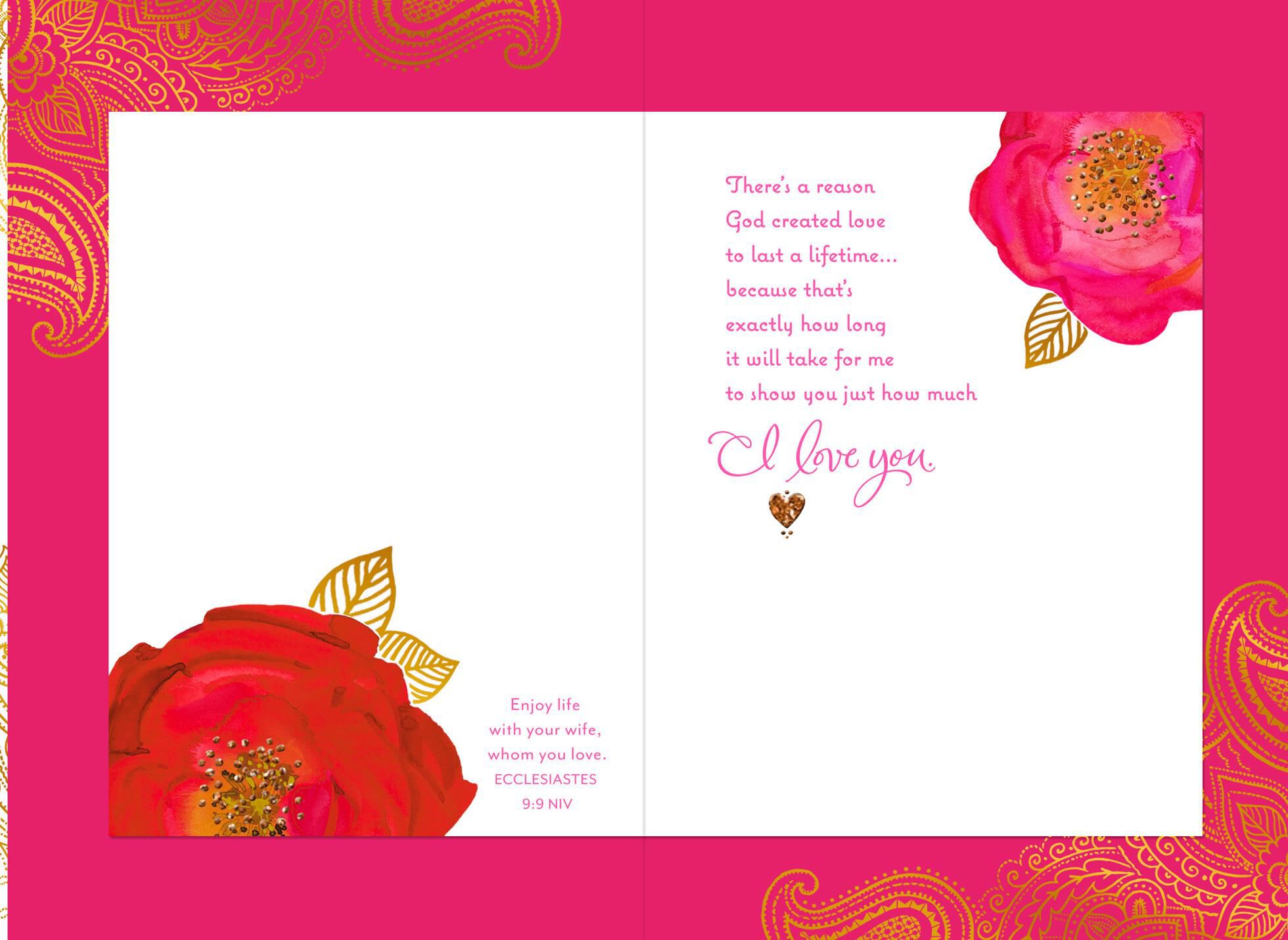 Beautiful Wife Religious Valentine's Day Card