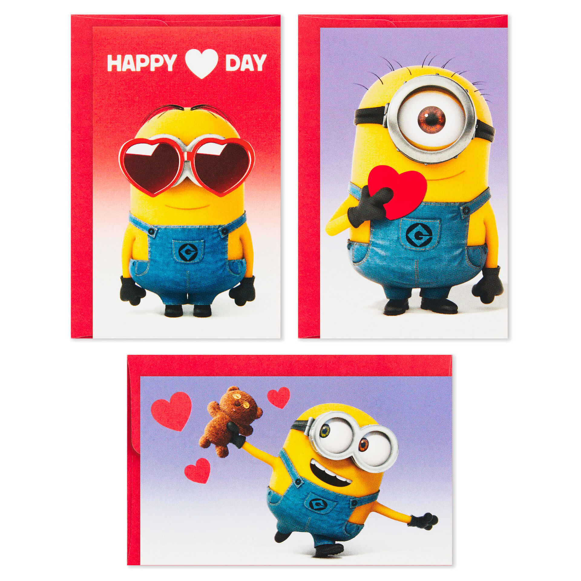 Minions Assorted Mini Valentine's Day Cards, Pack of 18