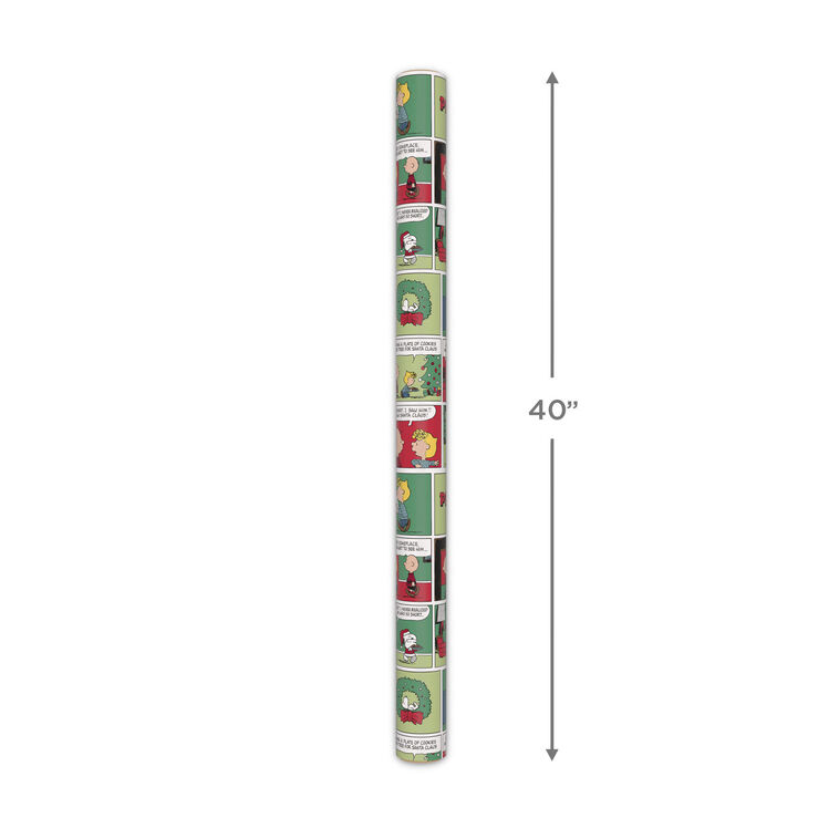 Peanuts Christmas Comic Jumbo Wrapping Paper Measurement image number 5