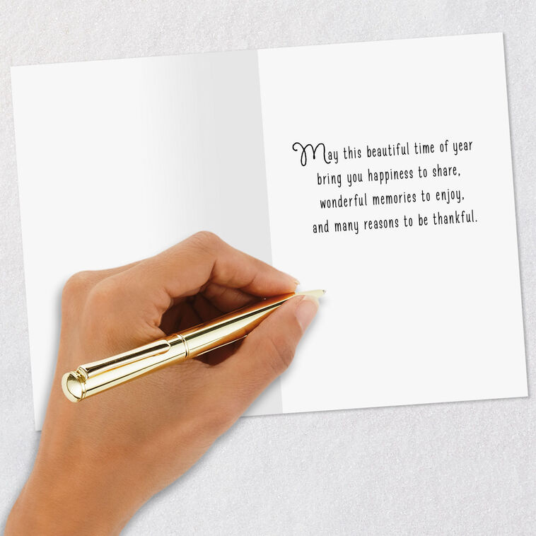 Sunflower Swags Retro Thanksgiving Cards Pack Signing card image number 5