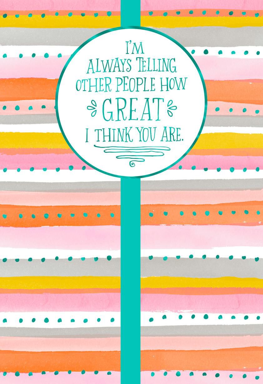 Stripes and Foil Dots Birthday Card