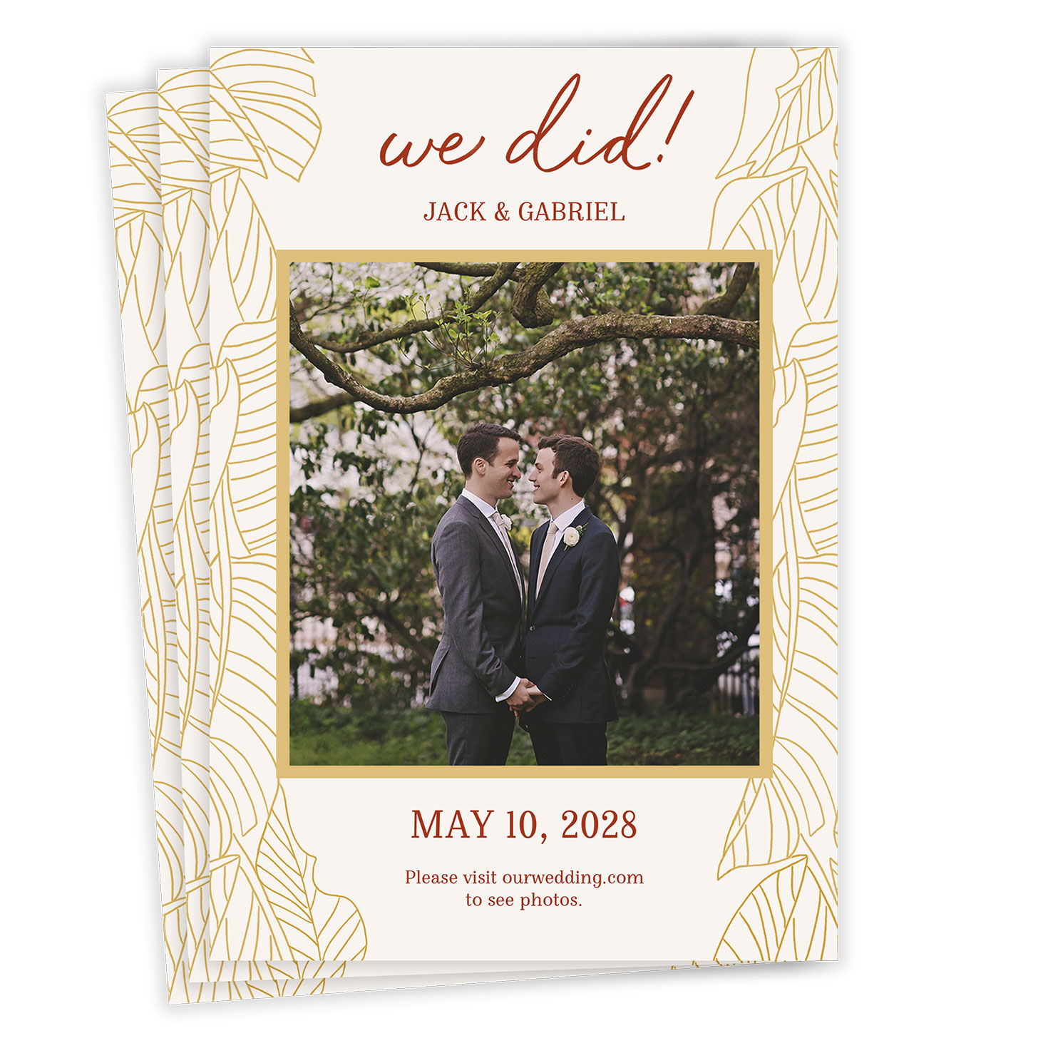 We Did Wedding Announcement