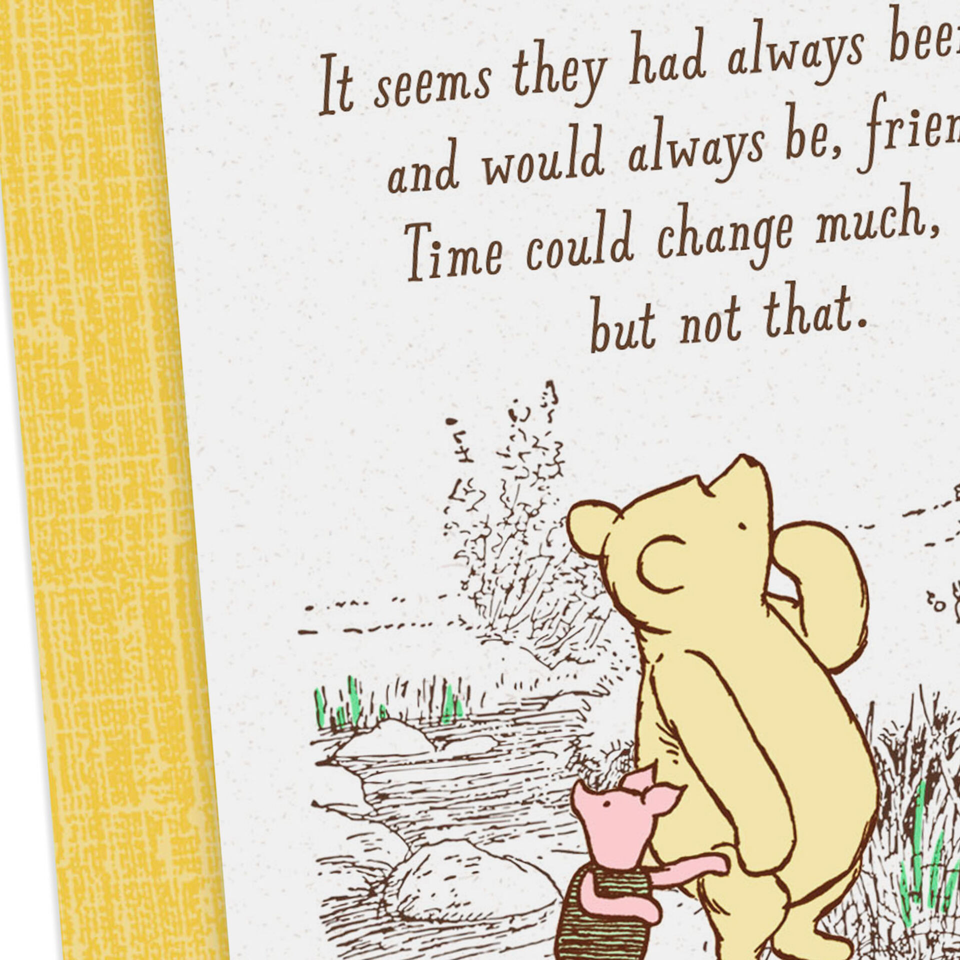 Disney Winnie the Pooh Grateful for You Friendship Card Greeting
