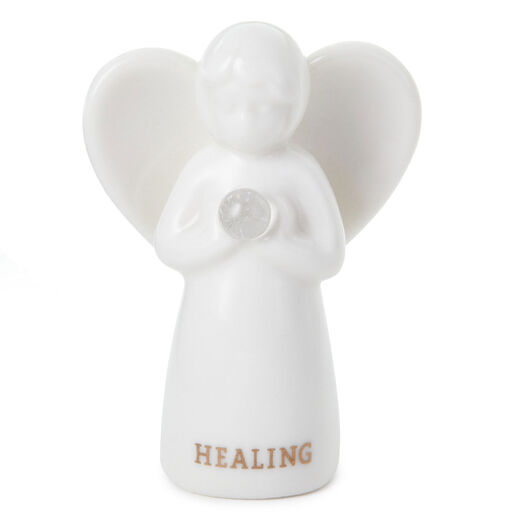 Quartz Angel of Healing Mini Angel Figurine, 2", 