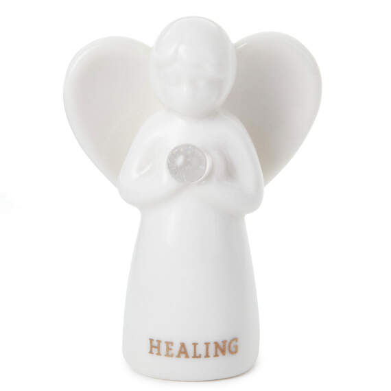 Quartz Angel of Healing Mini Angel Figurine, 2"