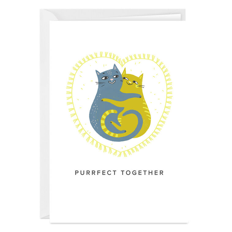 Purrfect Together Custom Love Card