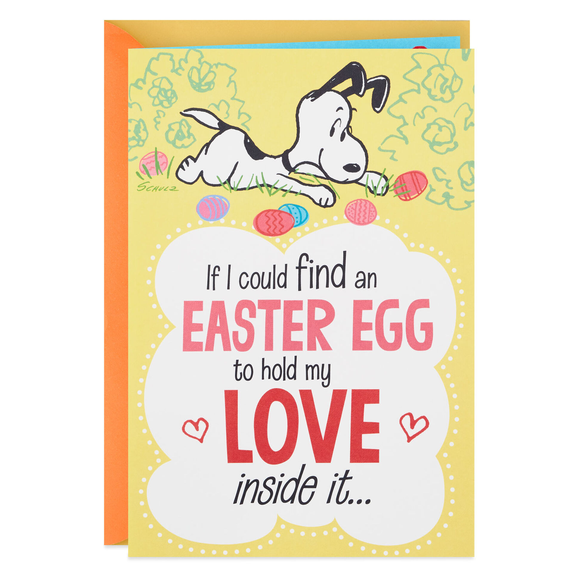 Peanuts® Snoopy Easter Card With Egg Greeting Cards Hallmark