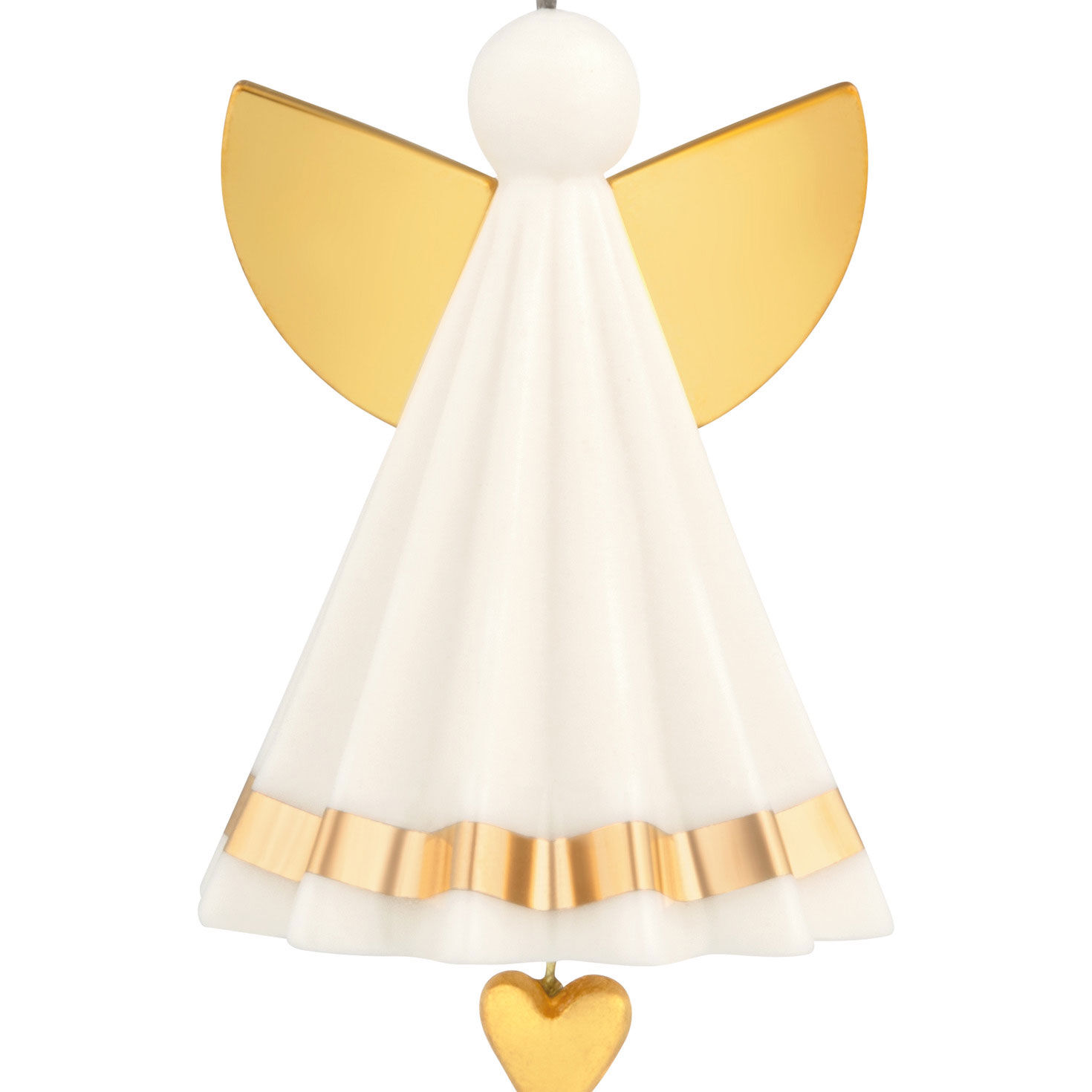 Small White and Gold Angel Keepsake Ornament  image number 5