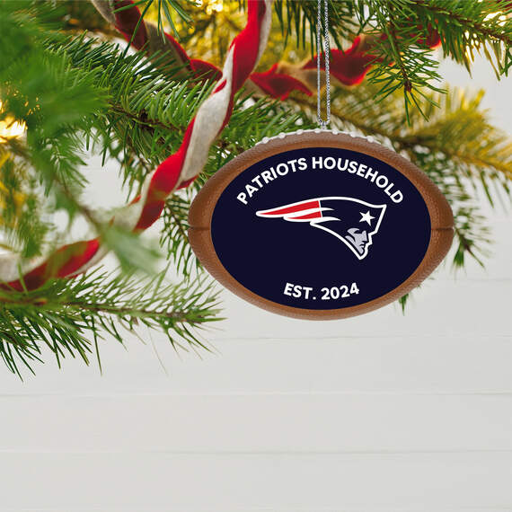 NFL Football New England Patriots Text Personalized Ornament, , large image number 2