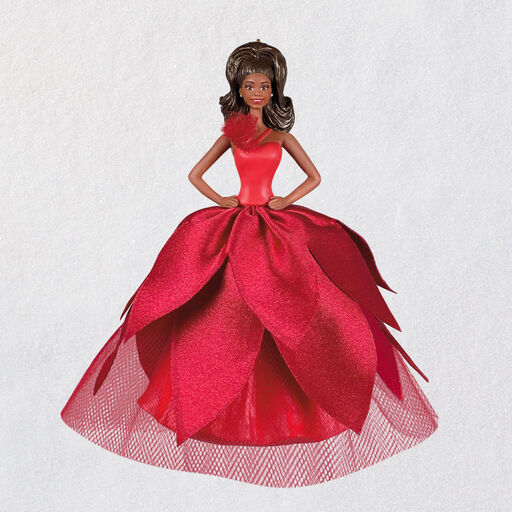 2022 Black Holiday Barbie™ Doll Ornament, 