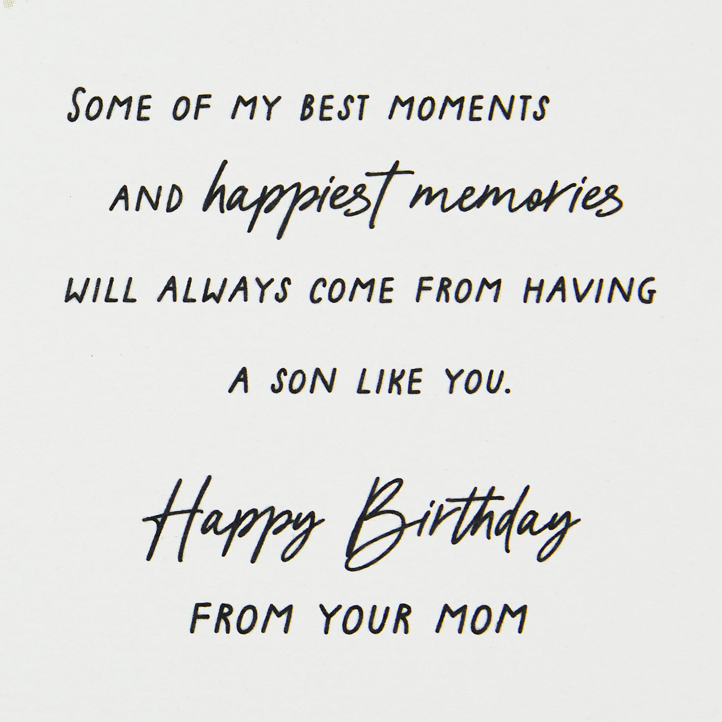 You'll Always Be My Sweet Son Birthday Card From Mom for only USD 4.99 | Hallmark