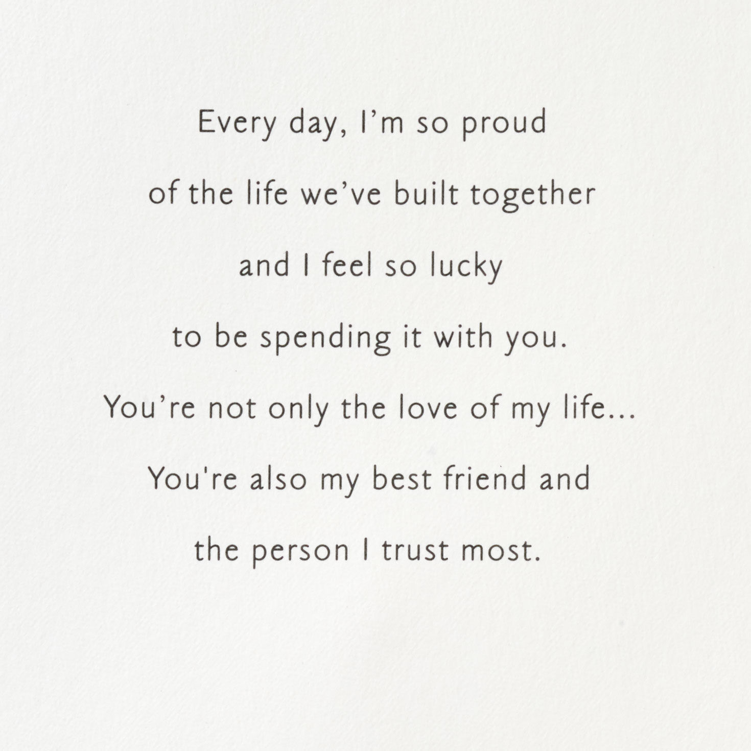 So Proud and Lucky in Love Valentine's Day Card for Wife, , large image number 2