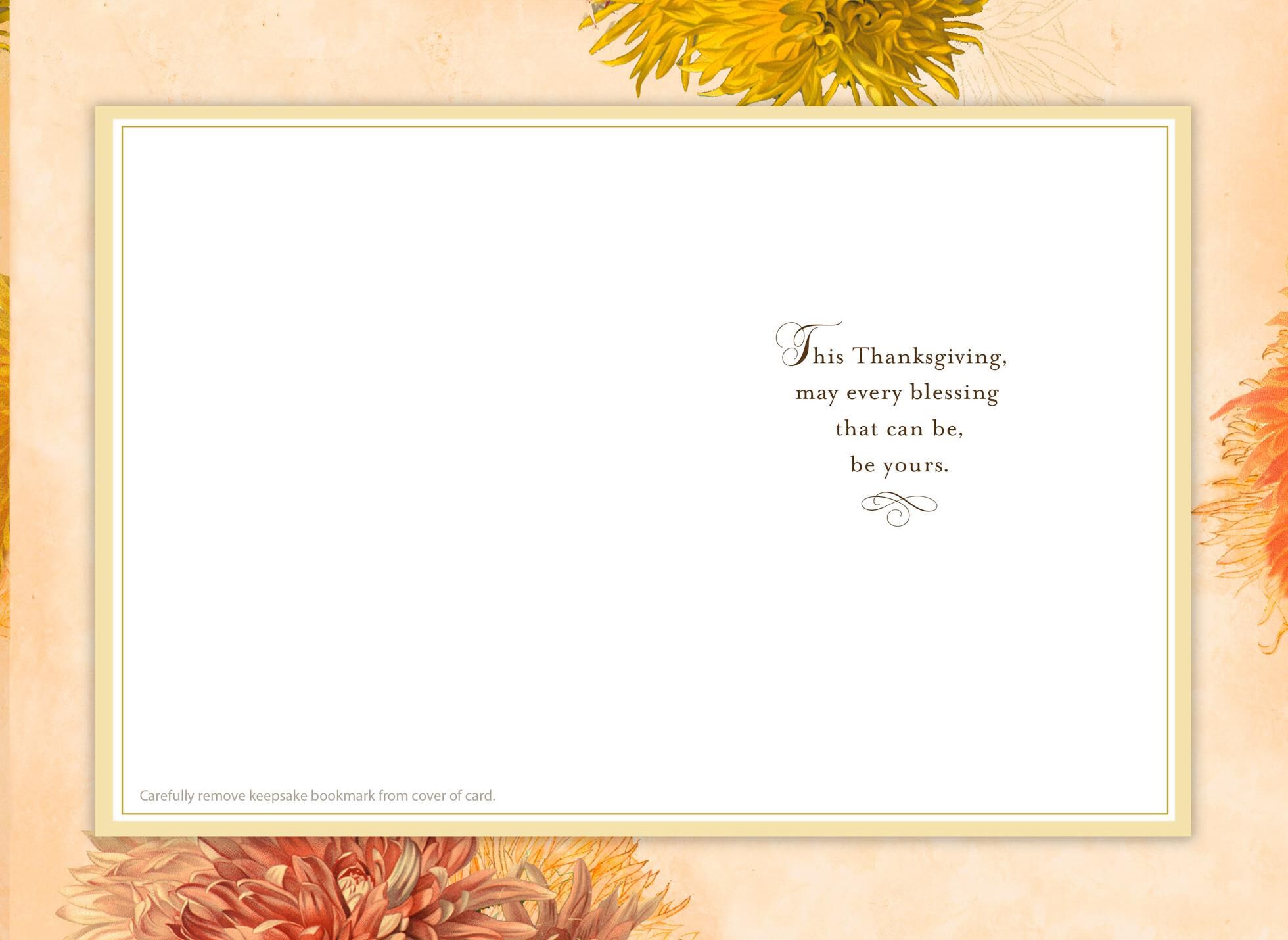 Every Friend and Loved One Is a Gift Thanksgiving Card With Bookmark