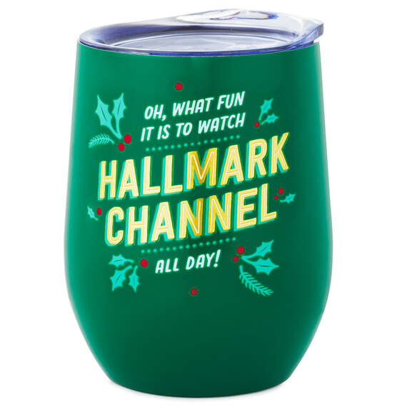 Oh What Fun Hallmark Channel Stainless Steel Wine Tumbler, 11.5 oz., , large image number 1