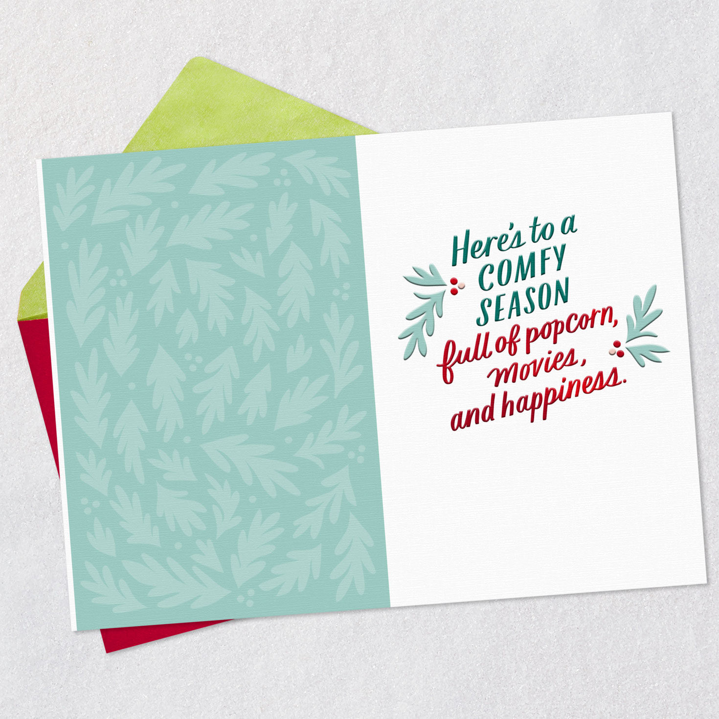 Hallmark Channel Popcorn, Movies and Happiness Christmas Card for only USD 3.99 | Hallmark
