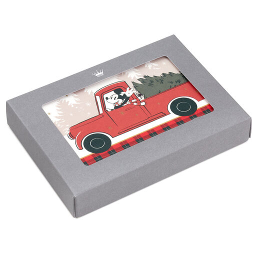 Disney Mickey Mouse in Old Red Truck Blank Christmas Note Cards, Pack of 10, 