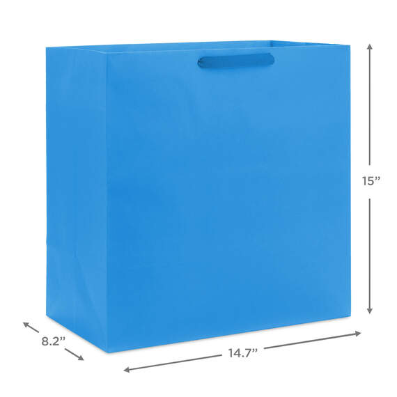 Everyday Solid Gift Bag, Royal Blue, large image number 3