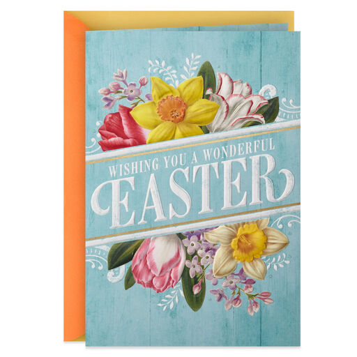 Wishes of Joy, Love and Happy Memories Easter Card, 