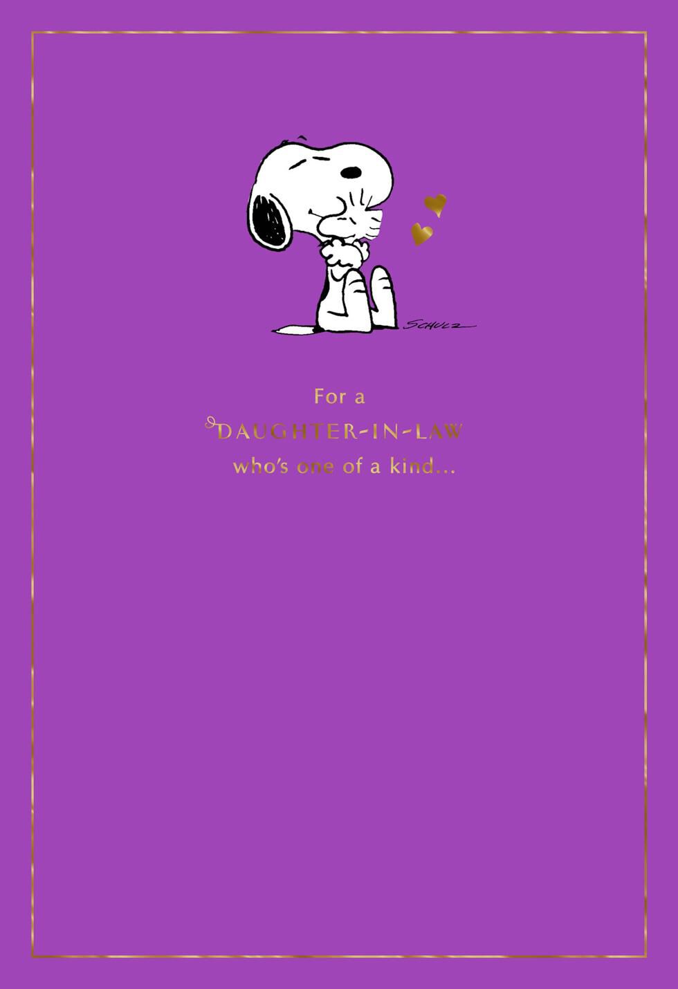 Peanuts® Snoopy and Woodstock Mother's Day Card for Daughter-in-Law