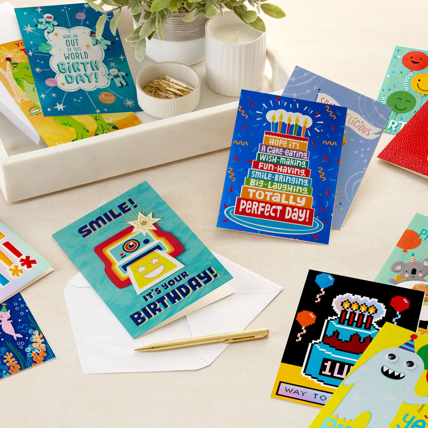 Kids' Birthday Fun Assorted Boxed Birthday Note Cards, Pack of 12, , large image number 2