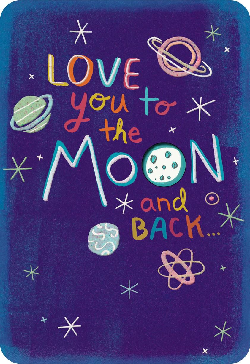 To the Moon and Back Love Card