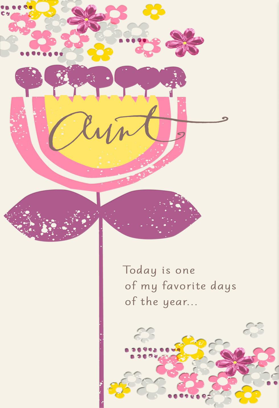 You're One of My Favorite People Birthday Card for Aunt ...
