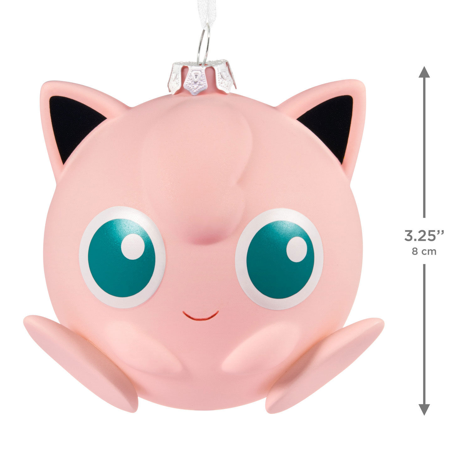 Pok&eacute;mon Pink Jigglypuff Christmas Ornament measurement image number 3
