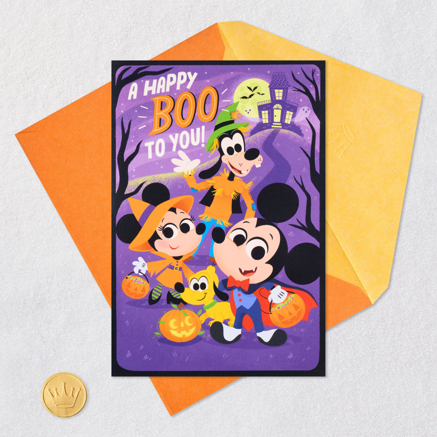 Disney Mickey Mouse and Friends A Happy Boo to You Musical Halloween Card for Kids for only USD 5.99 | Hallmark