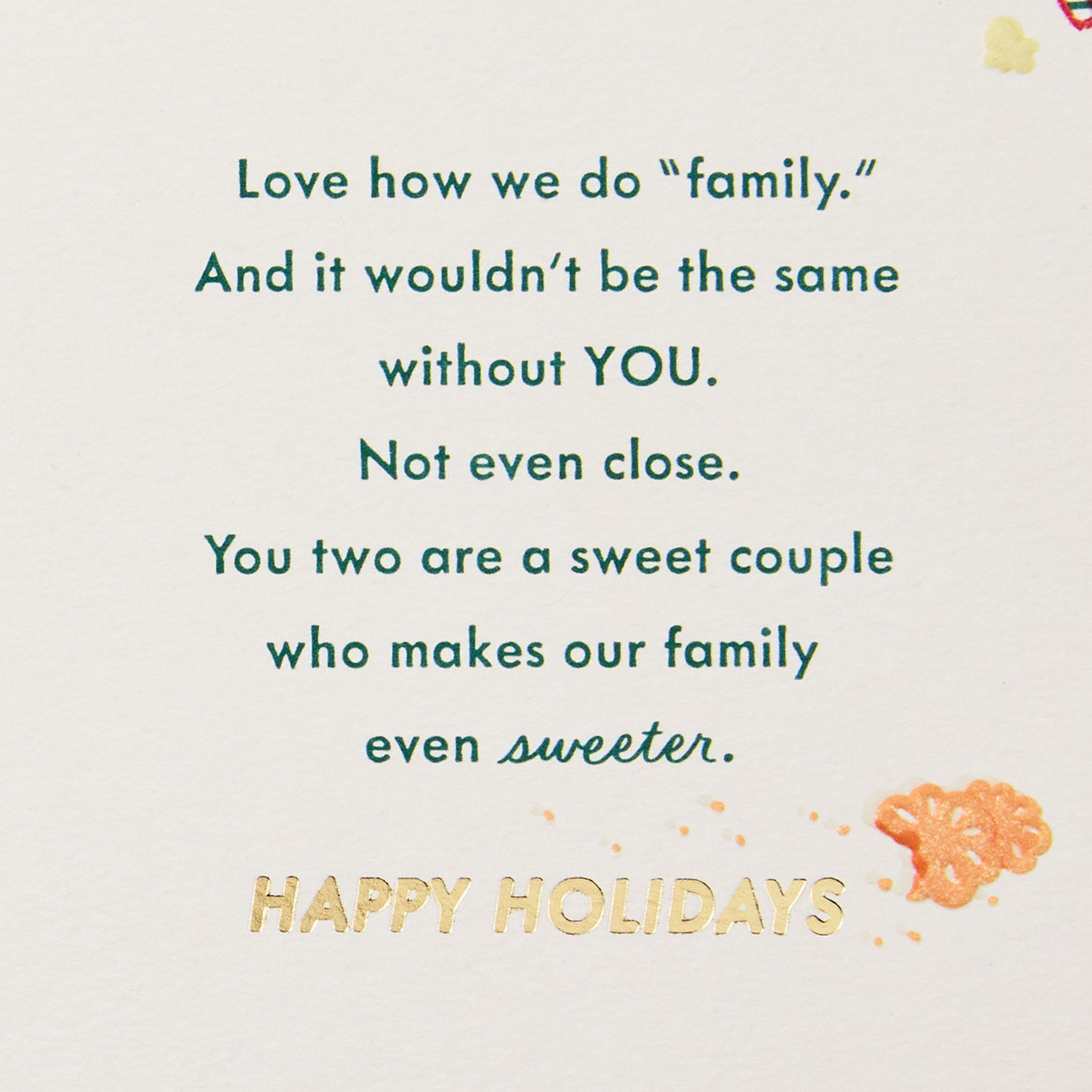 Food and Games Daughter and Son-in-Law Christmas Card Sentiment image number 3