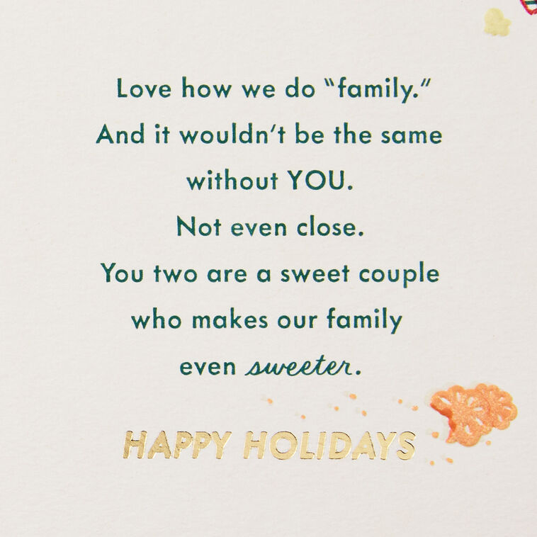 Food and Games Daughter and Son-in-Law Christmas Card Sentiment image number 3