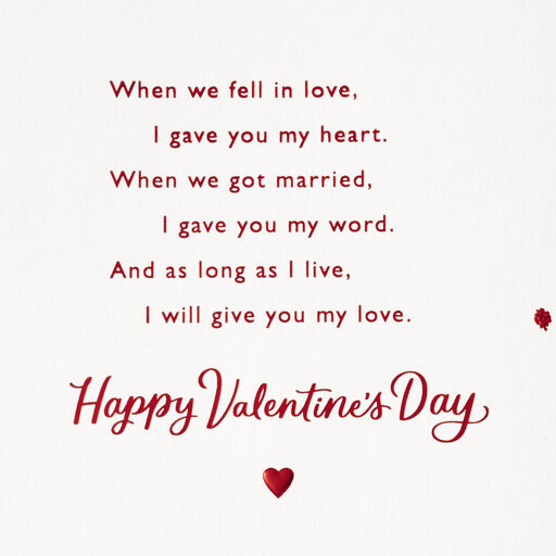 Love of My Life Valentine's Day Card for Wife, 