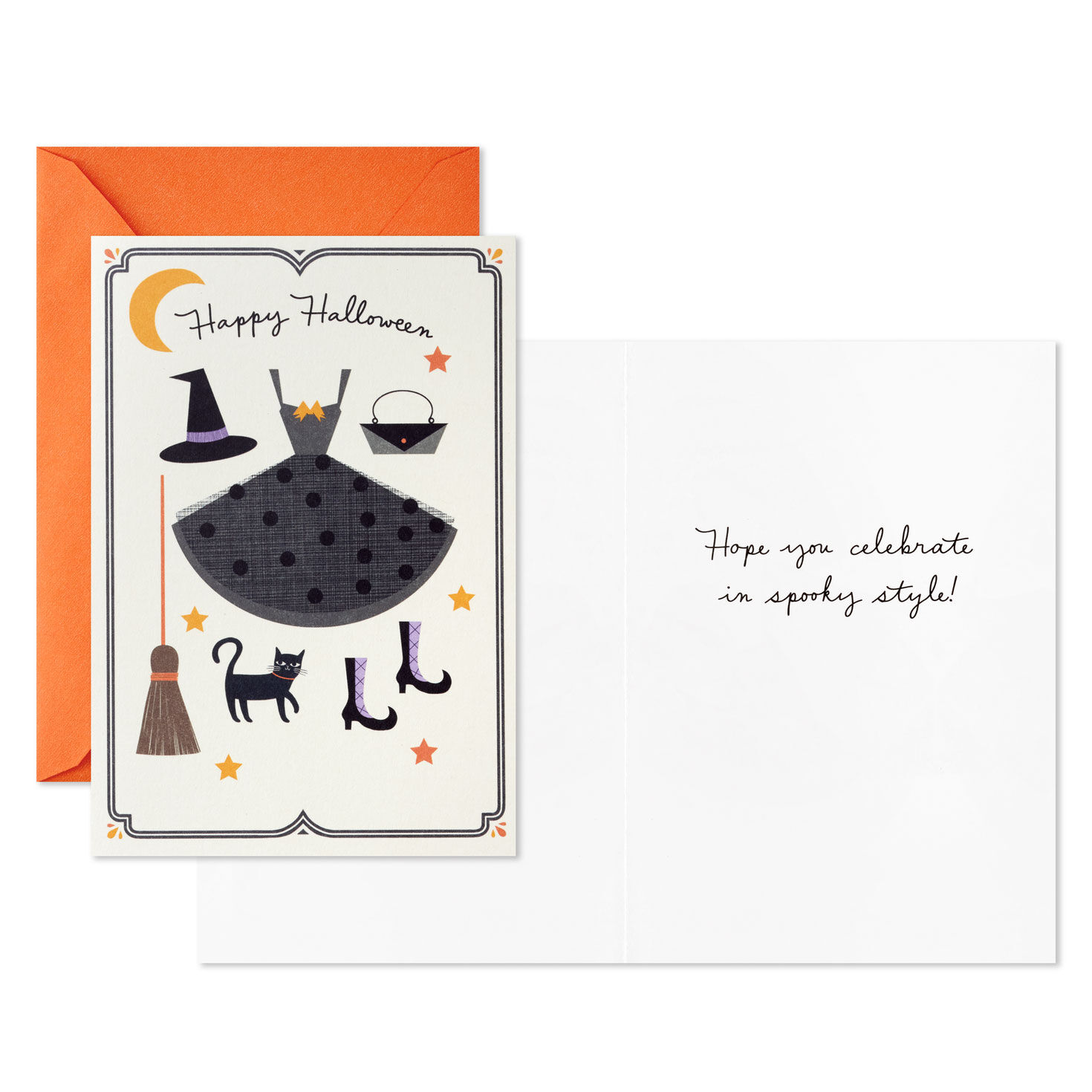 Stylish Witch Accessories Halloween Cards, Pack of 6, , large image number 2
