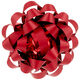 4.6" Matte Red/Red Metallic Gift Bow