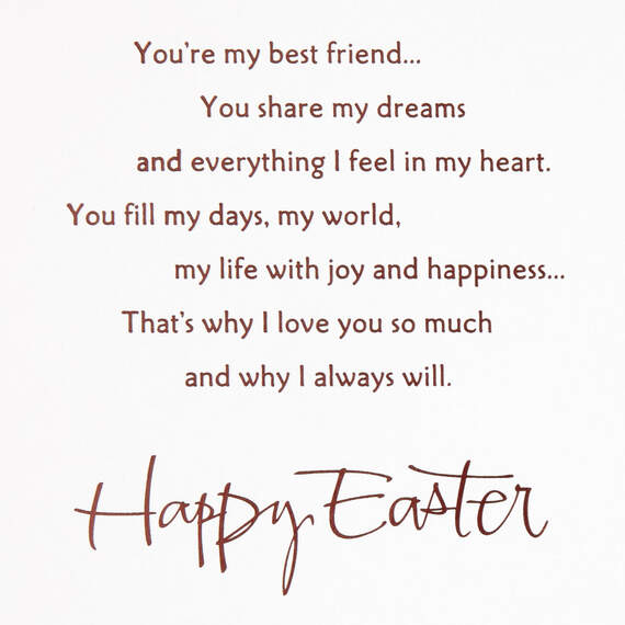 My Friend, My Love Romantic Easter Card, , large image number 2