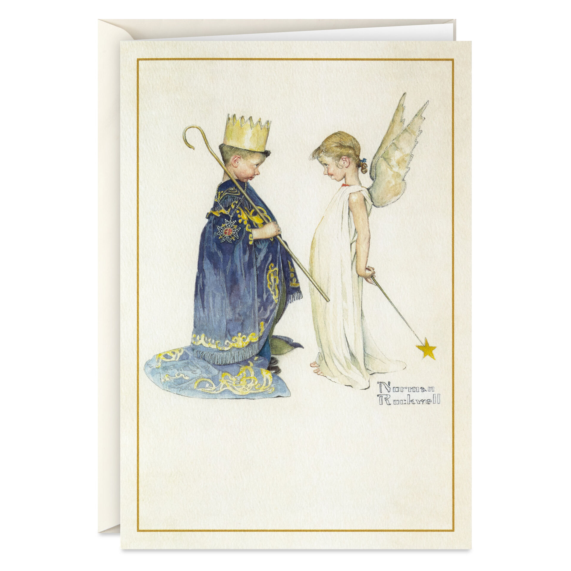 Norman Rockwell Pageant Costumes Christmas Cards Box Of 16 Boxed Cards Hallmark
