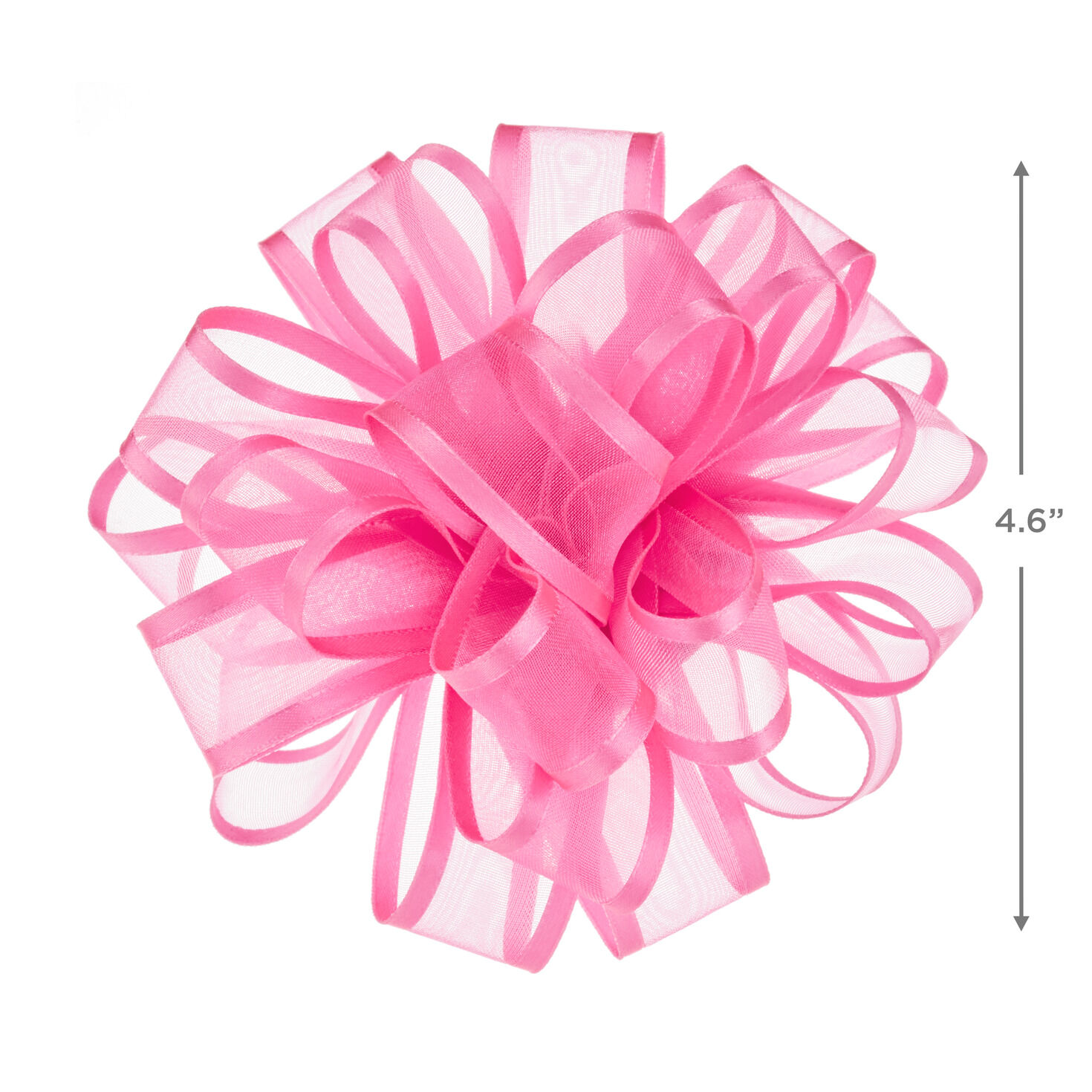 Fuchsia Sheer Ribbon Gift Bow, 4.6", , large image number 2