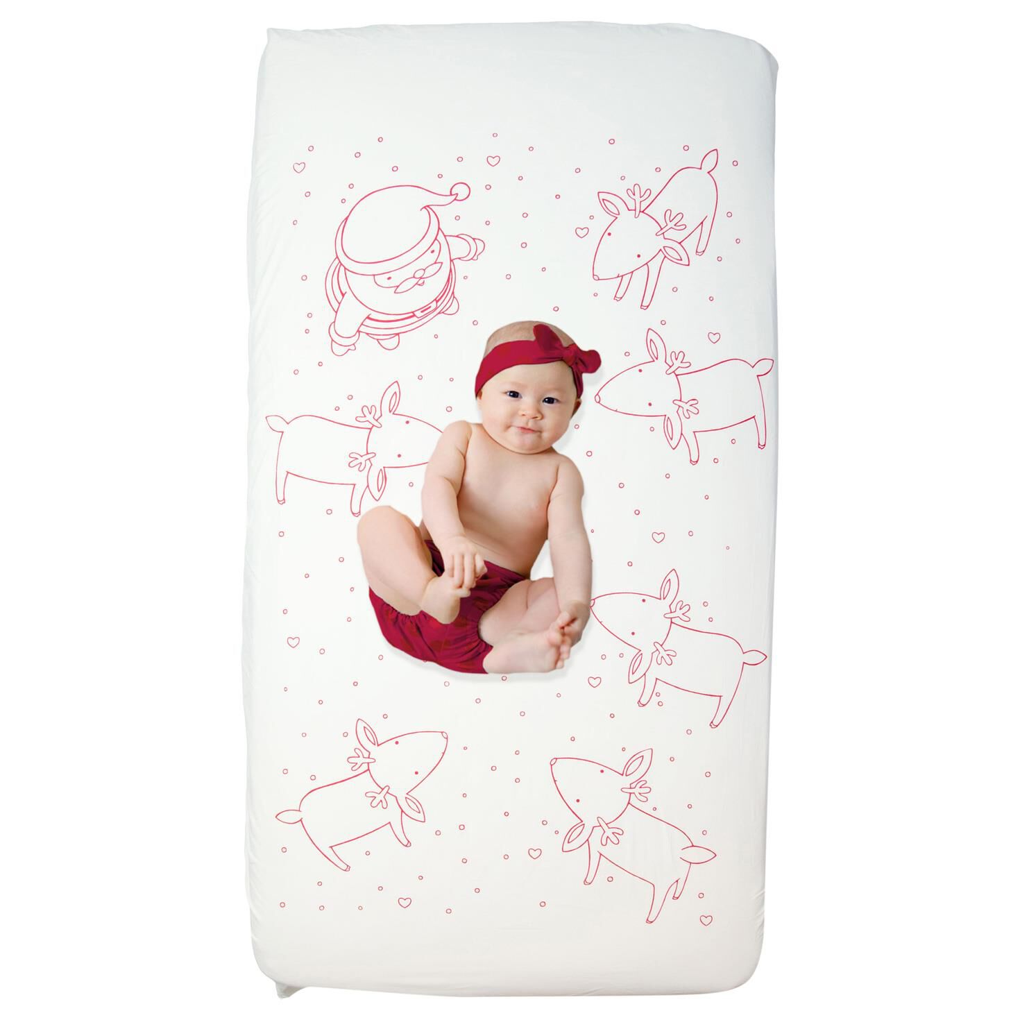 santa crib sheet
