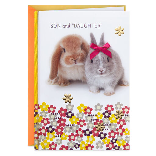 You're a Perfect Pair Easter Card for Son and Daughter-in-Law, 