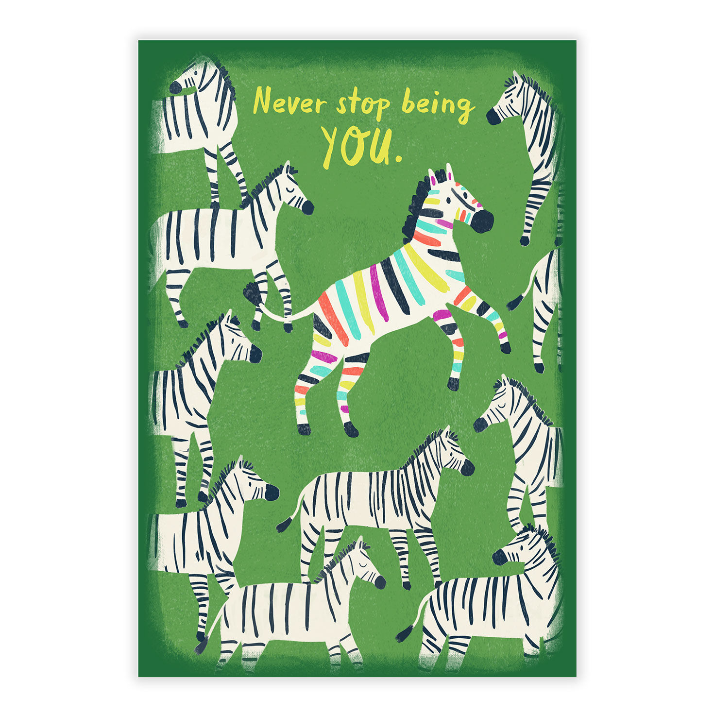 Never Stop Being You Zebras eCard, , large image number 2