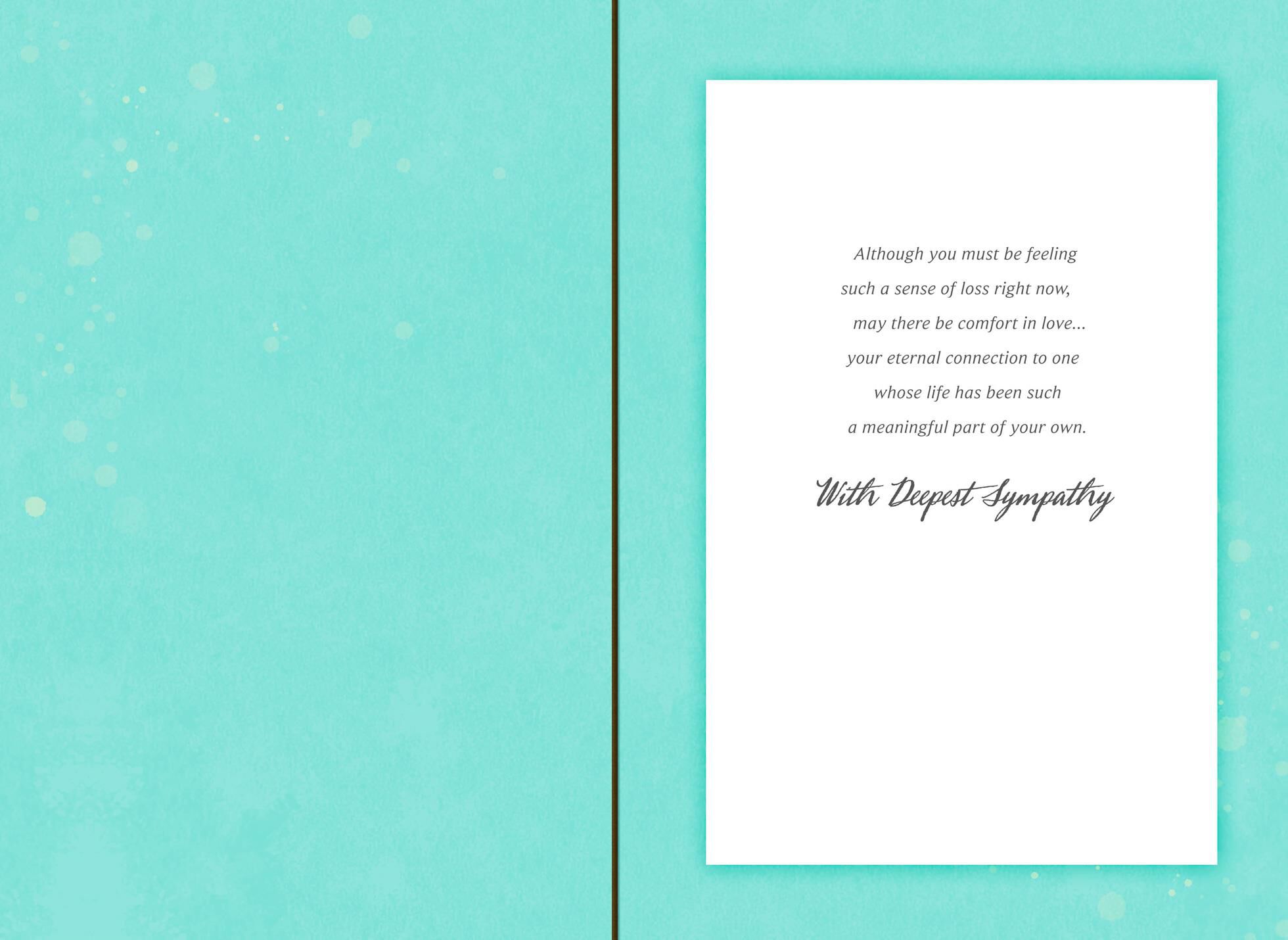 Peaceful Tree Sympathy Card