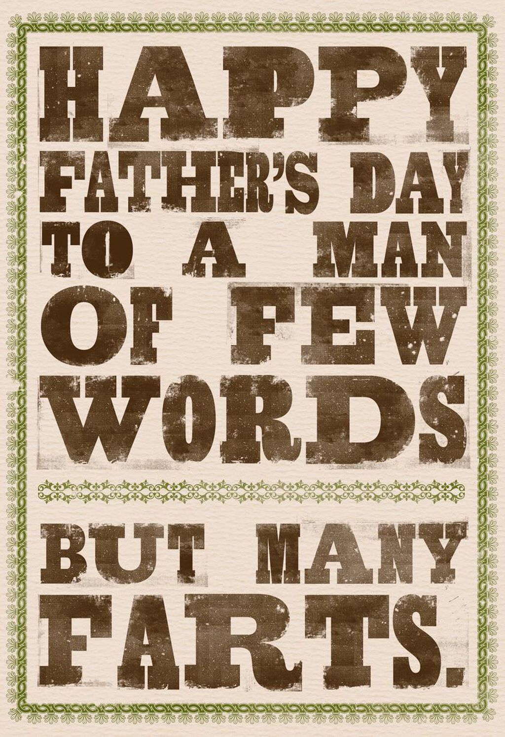 few words many farts