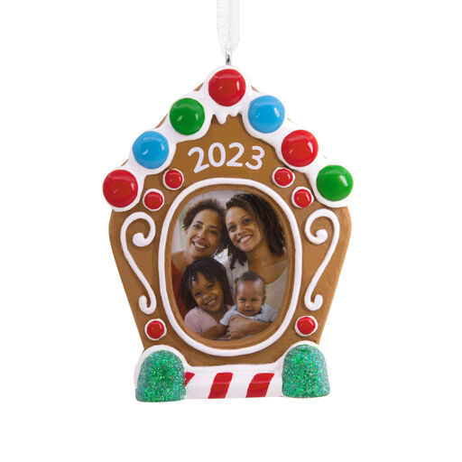 Gingerbread House 2023 Picture Frame Hallmark Ornament, 