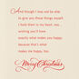 Elegant Red Floral Ornament Daughter Christmas Card Sentiment image number 3