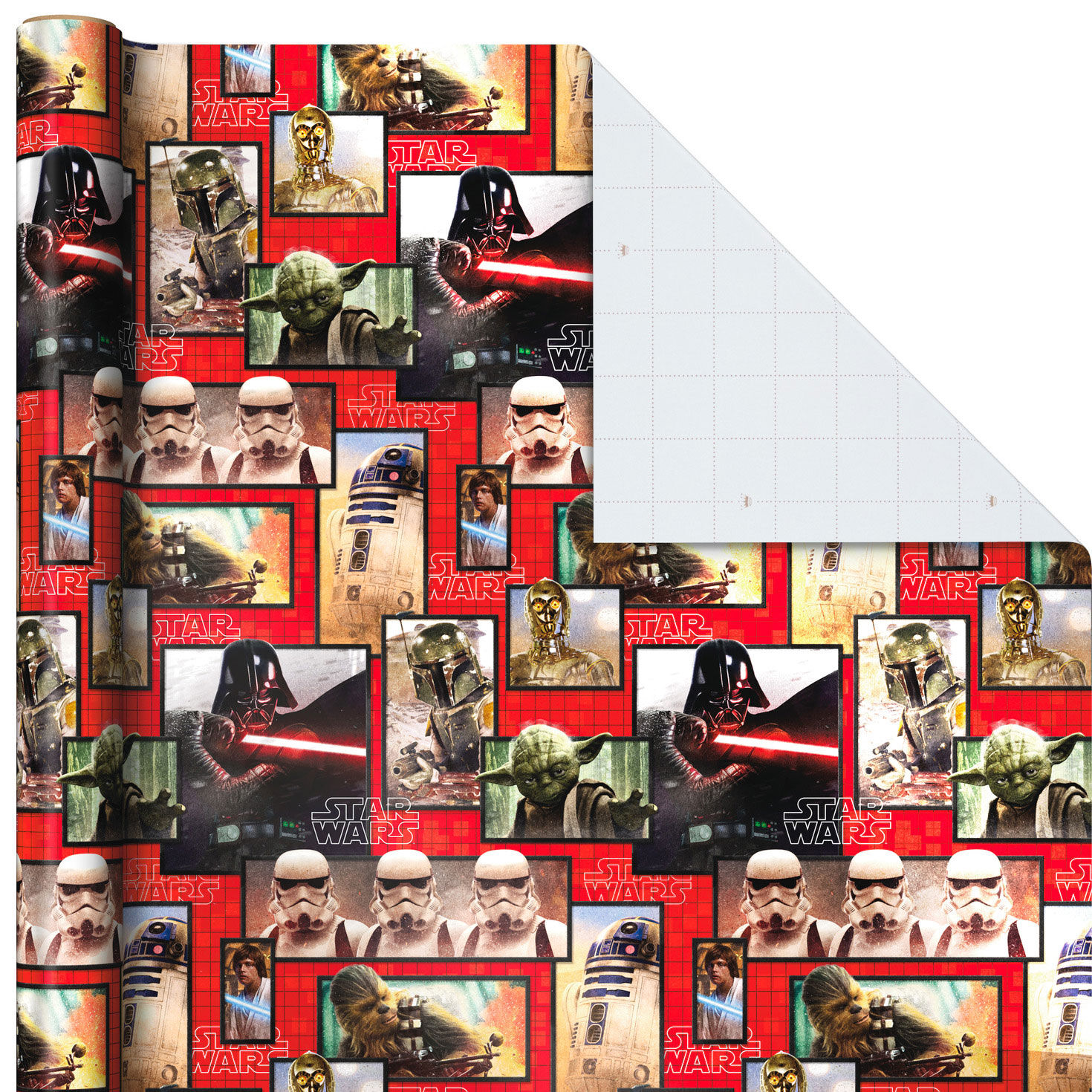 Star Wars 3-Pack Wrapping Paper Rolls Wrap Square image number 3