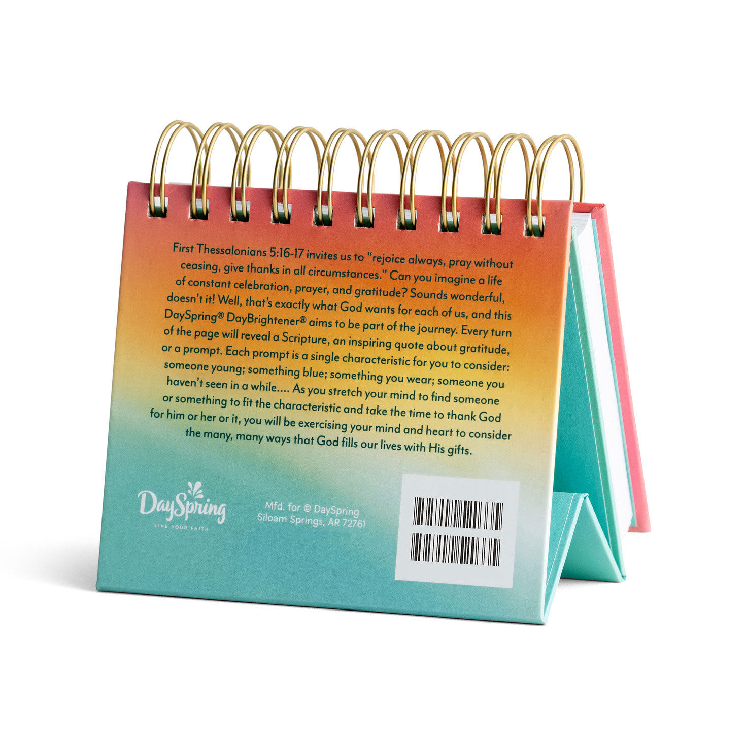 In All Things Thanks Gratitude Perpetual Calendar Back image number 2