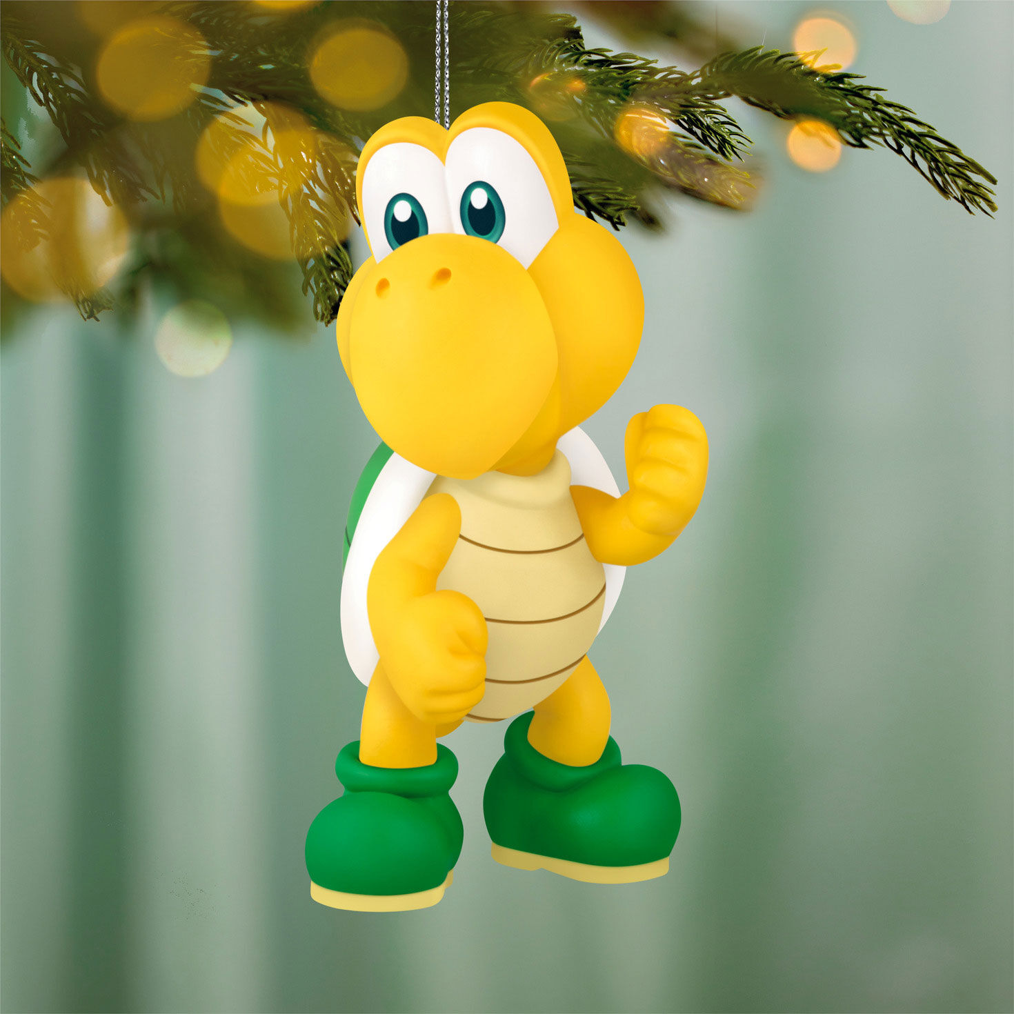 Super Mario Koopa Troopa Keepsake Ornament hanging on tree image number 2