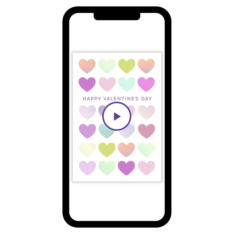 Pastel Hearts Valentine's Day eCard